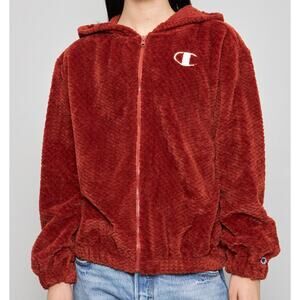 Champion Hoodie Fleece Jacket Zip Up Size Medium